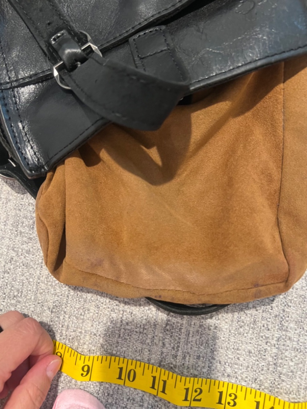 Patricia Nash Black Leather Crossbody Bag Vintage Style - Picture 10 of 15